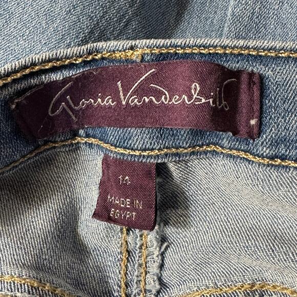 Gloria Vanderbilt SZ 14 SHORT Amanda Jeans Stretch Hi-Rise Pockets Medium Wash - Picture 7 of 10
